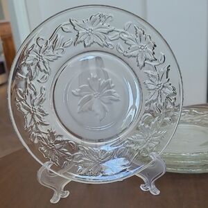 Elegant Fantasia Glass Saucers